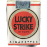Paquet de cigarettes Lucky Strike, blanc