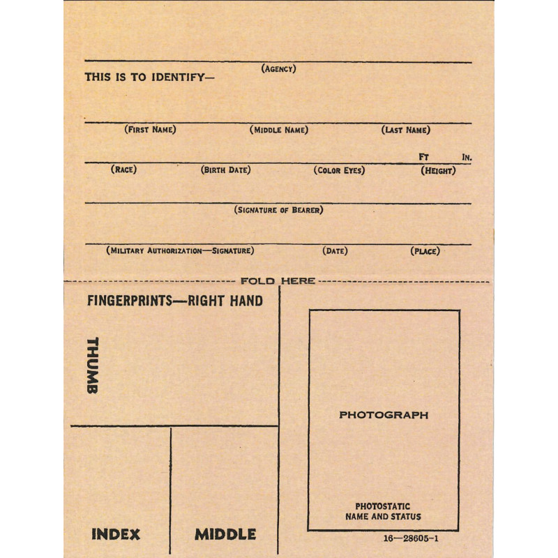 Carte d'identité médicale