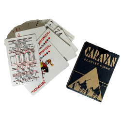 Cards, Playing, Caravan, blue