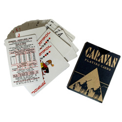 Jeu de cartes à jouer, Caravan, bleu