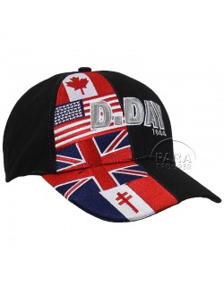 Casquette D-Day drapeaux