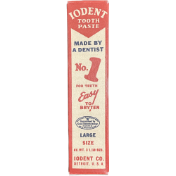 Tube de dentifrice IODENT