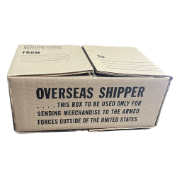Carton, Overseas Shipper, Armed Forces Outside of the United States