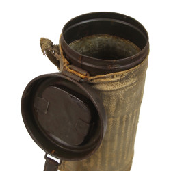 Canister, Mask, Gas, German, ᛋᛋ-Stubaf. Siegfried Müller, ᛋᛋ-Pz.Pi.Btl. 12, 12. ᛋᛋ-Panzerdivision, Normandy