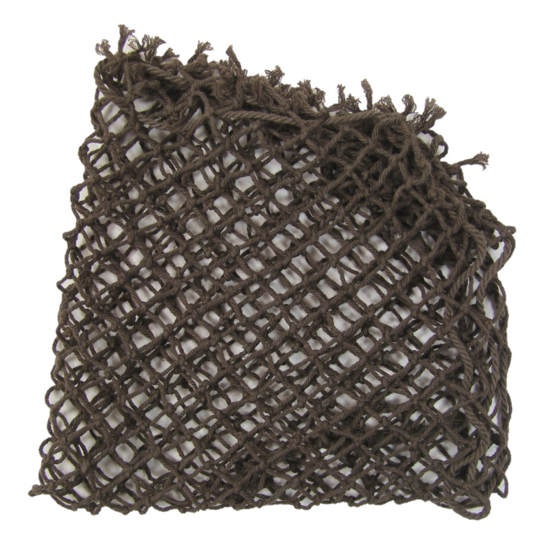 Filet de casque britannique, maille moyenne, marron