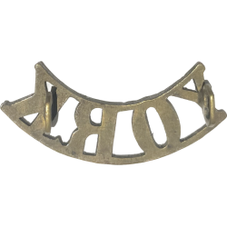 Title en laiton, The York Regiment, CEF, WWI