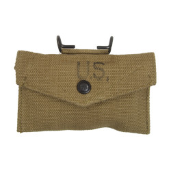 Pouch, First-Aid Packet, M-1942, M.E. Co., British Made, 1944, with First-Aid Packet