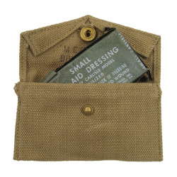 Pochette à pansement M-1942, British Made, M.E.Co. 1944, avec pansement