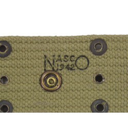 Belt, Pistol, M-1936, NASCO 1942, Brass buckles
