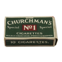 Paquet de cigarettes, CHURCHMAN'S No. 1, plein