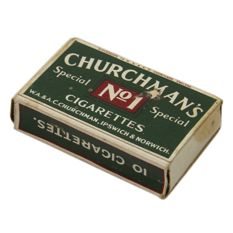 Paquet de cigarettes, CHURCHMAN'S No. 1, plein