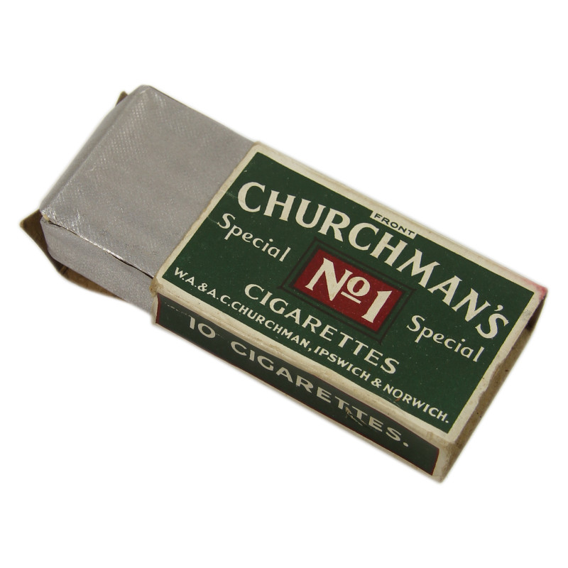 Paquet de cigarettes, CHURCHMAN'S No. 1, plein