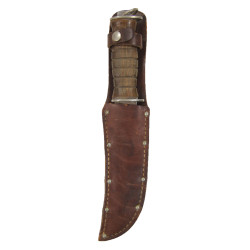 Couteau de combat EGW, 1er type, avec fourreau en cuir