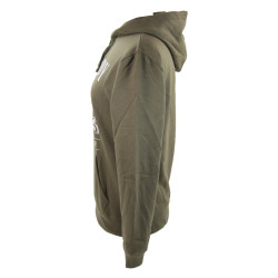 Sweat à capuche, kaki, Coquelicot