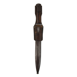 Baïonnette Mauser 98k, 1938, avec porte-baïonnette en cuir, 1939