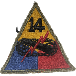 Insigne, 14th Armored Division, frontière franco-italienne, Vosges, Alsace, Ardennes