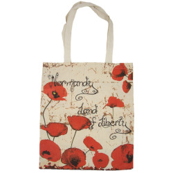 Tote bag, Coquelicot