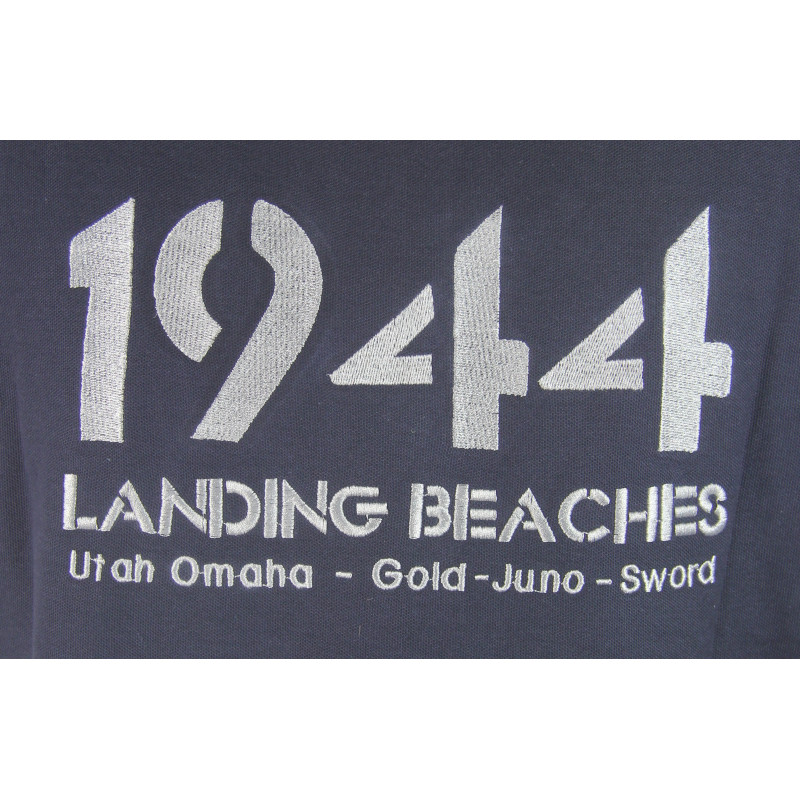 Polo, Navy blue, D-DAY NORMANDY 1944 LANDING BEACHES