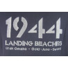 Polo marine, brodé D-DAY NORMANDY 1944 LANDING BEACHES