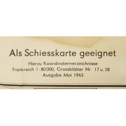Carte allemande, Sainte-Mère-Église, 1943