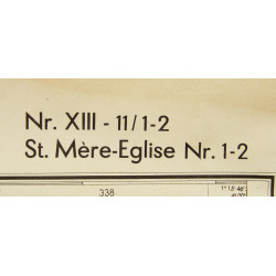 Map, German, Sainte-Mère-Église, 1943