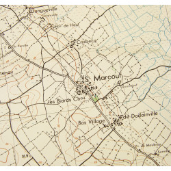Map, German, Sainte-Mère-Église, 1943