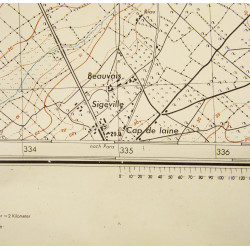 Map, German, Sainte-Mère-Église, 1943