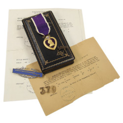 Medal, Purple Heart, Pfc. John Cruse, 379th Inf. Reg., 95th Infantry Division, ETO