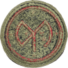 Patch 27th Infantry Division, OD Border, Green back