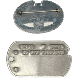 Badge, Combat Medic & Dog Tag, T/5 James Jacks