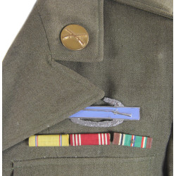 Coat, Serge, Wool, OD, First Sergeant, Amphibious Engineers, ESB, D-Day, 37R, 1942