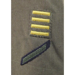 Coat, Serge, Wool, OD, First Sergeant, Amphibious Engineers, ESB, D-Day, 37R, 1942