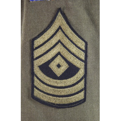 Coat, Serge, Wool, OD, First Sergeant, Amphibious Engineers, ESB, D-Day, 37R, 1942