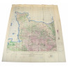 Carte de Normandie, Cherbourg & Caen, 1943