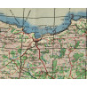 Carte de Normandie, Cherbourg & Caen, 1943
