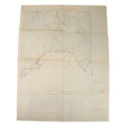 Carte, baie de Cavalaire, juillet 1944, TOP SECRET-BIGOT, opération Dragoon