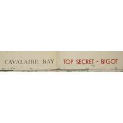 Carte, baie de Cavalaire, juillet 1944, TOP SECRET-BIGOT, opération Dragoon