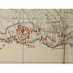 Carte, baie de Cavalaire, juillet 1944, TOP SECRET-BIGOT, opération Dragoon