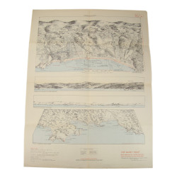 Carte, baie de Cavalaire, juillet 1944, TOP SECRET-BIGOT, opération Dragoon
