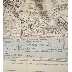 Carte, baie de Cavalaire, juillet 1944, TOP SECRET-BIGOT, opération Dragoon