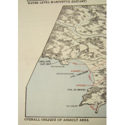 Carte, baie de Cavalaire, juillet 1944, TOP SECRET-BIGOT, opération Dragoon