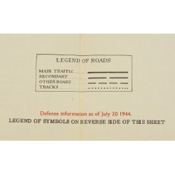 Carte, baie de Cavalaire, juillet 1944, TOP SECRET-BIGOT, opération Dragoon