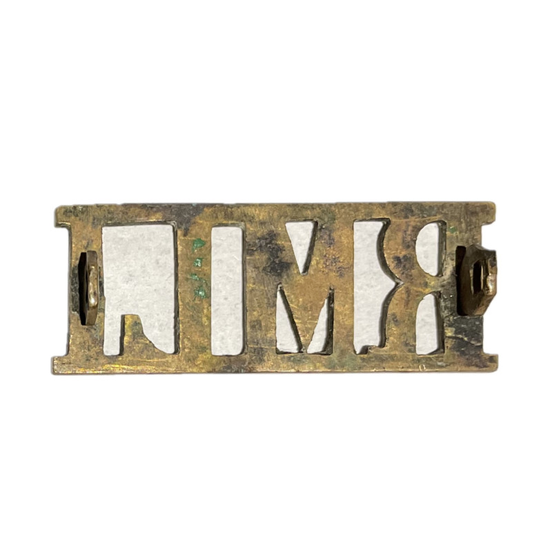 Brass title, The Royal Marines Light Infantry, WWI