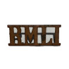 Brass title, The Royal Marines Light Infantry, WWI