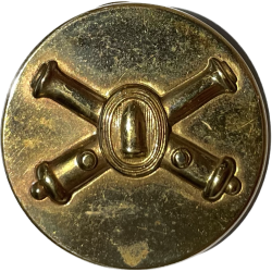 Collar Disk, Coast Artillery, Embossed