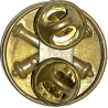 Collar Disk, Coast Artillery, Embossed