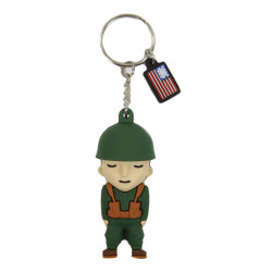 Key Ring, 3D PVC, American Soldier