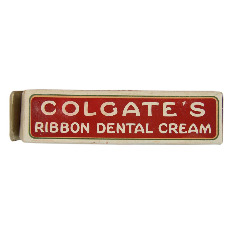 Tube de dentifrice, COLGATE'S RIBBON, dans sa boîte