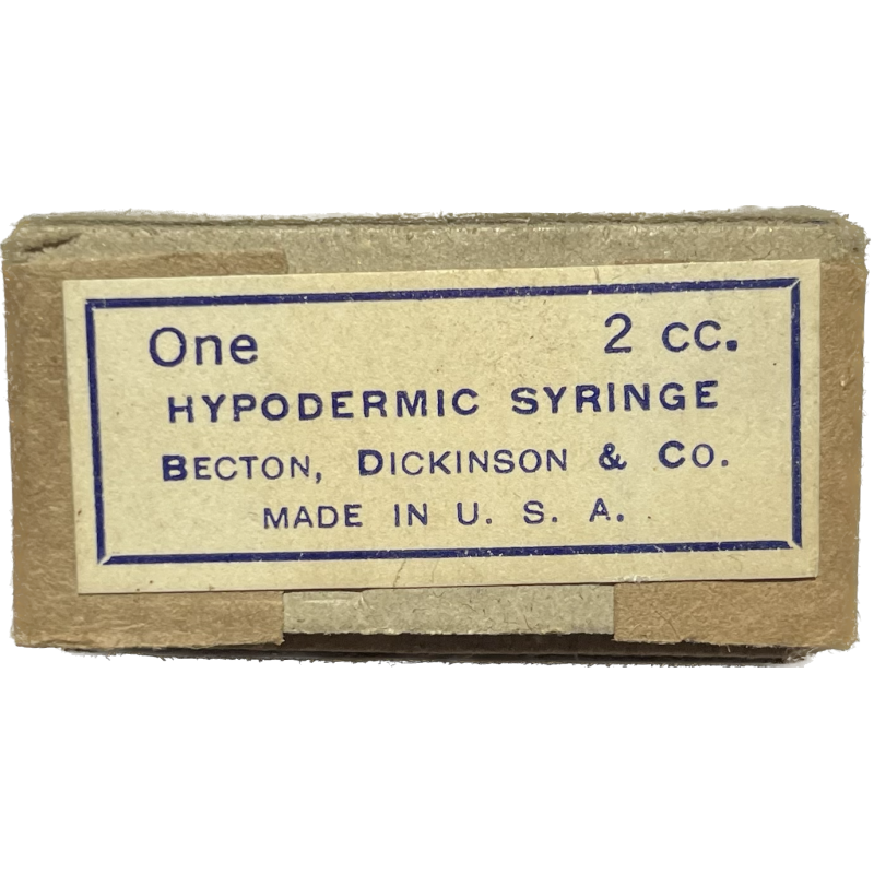 Seringue hypodermique, 2 cc, BECTON, DICKINSON & CO., Item 38440