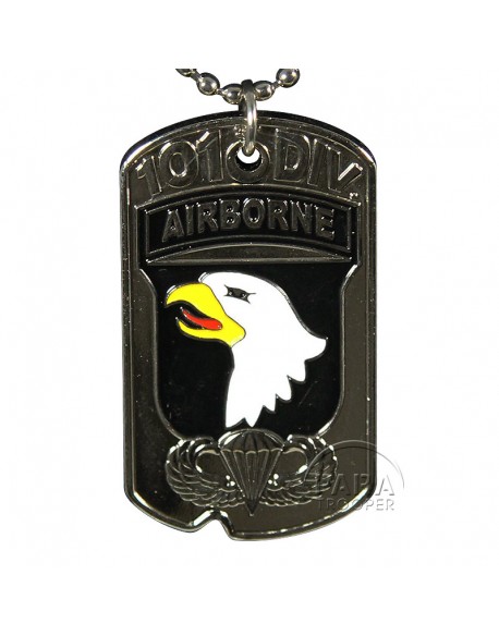 Plaque d'identité D-Day, 101e Airborne